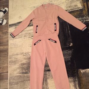 Brand New Moschino Pink Sweatshirt &Sweatpants Set